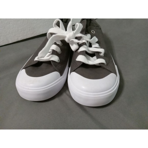 WONDER NATION BOYS size 5 DARK GRAY MEMORY FOAM LACE UP SHOES LOW TOP NWOT - Picture 5 of 16